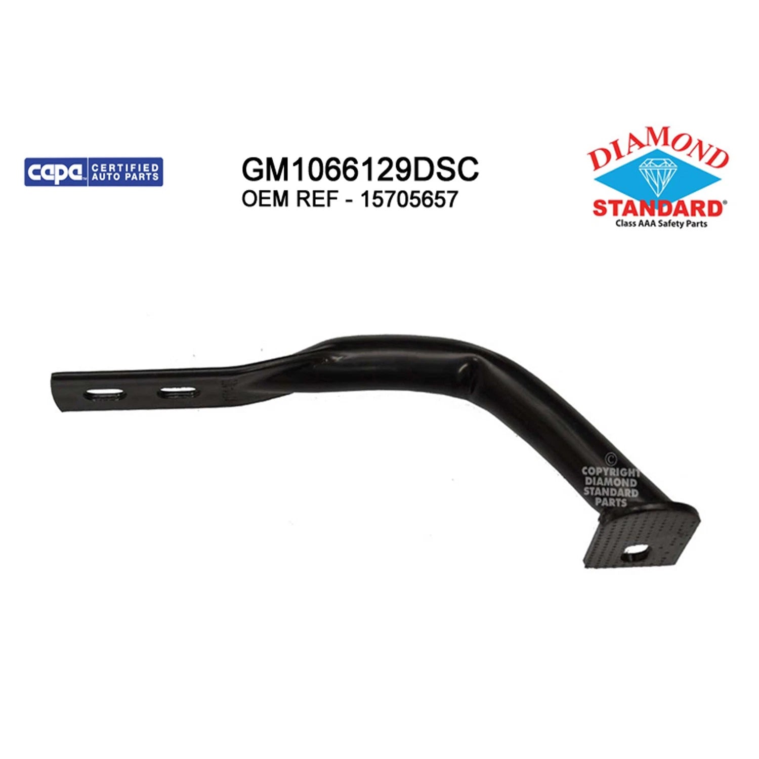 Replacement Outer Bumper Face Bar Brace Front Driver Side for Toyota Hilux (2005–2015)