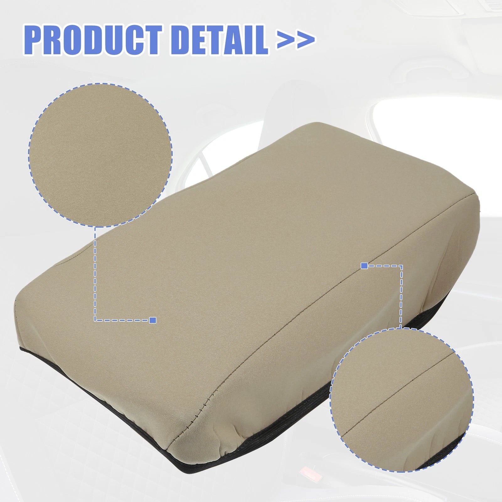 Neoprene Center Console Lid Armrest Cover for Ford Edge (2015–2022) 724117632632