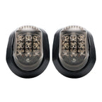 2X Flush Mount Turn Signal Amber 9 LED Indicator Light Universal