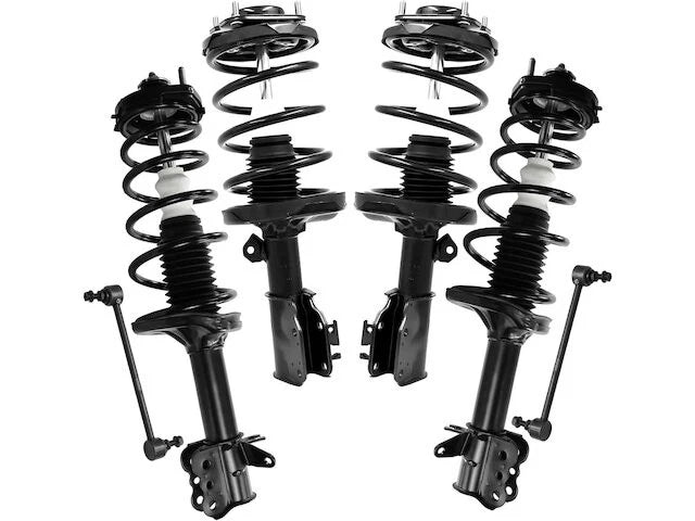 Front and Rear Strut Assembly and Sway Bar Link Kit for Mazda Protege (1999–2003)