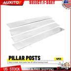 Window Pillar Post Covers for Dodge Ram 1500 (2019–2025) Gloss Chrome Trim