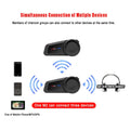 1000M Motorcycle Interphone Helmet for 6 Riders Talking FM Radio