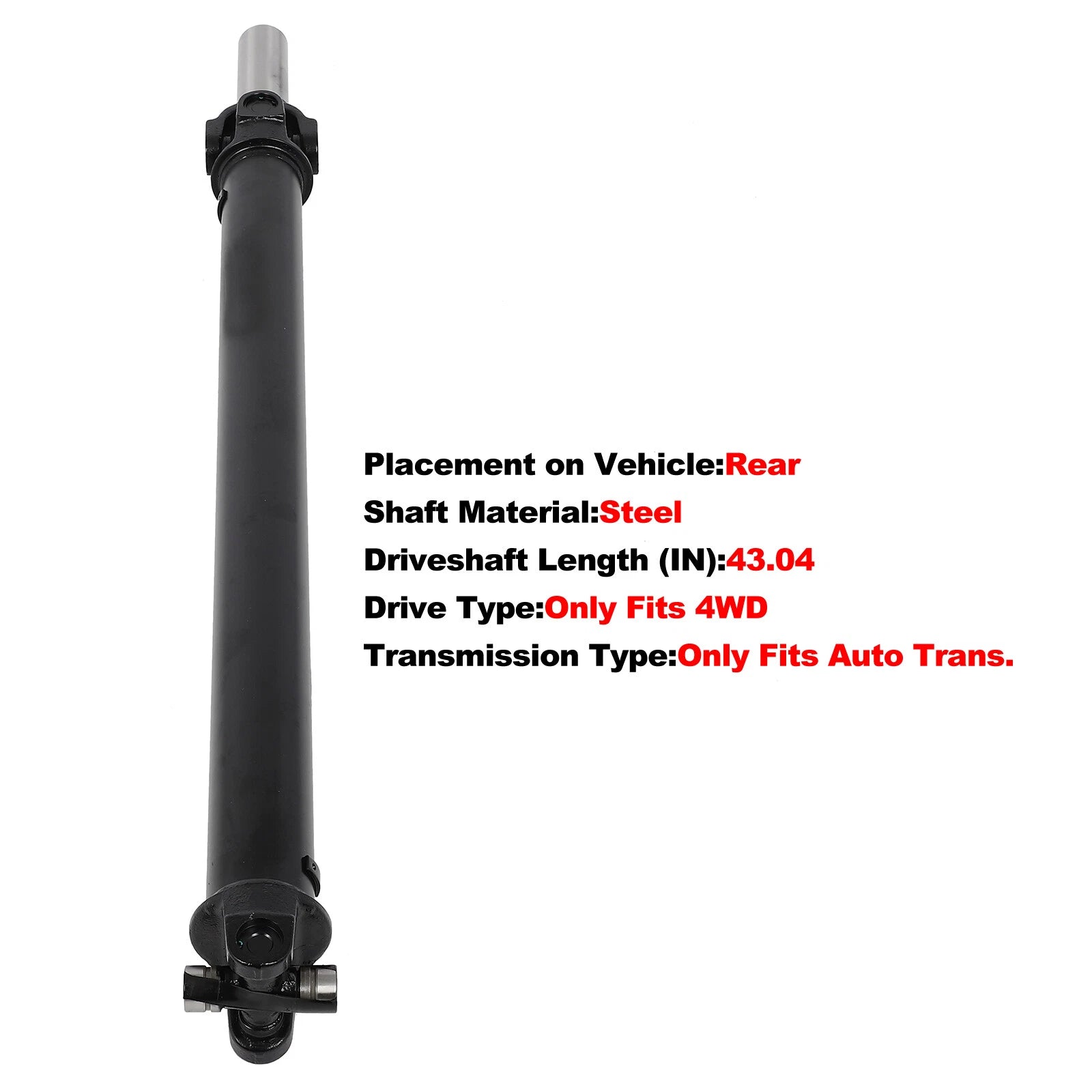 Rear Driveshaft for Chevrolet Blazer, GMC Yukon (1992–1997)
