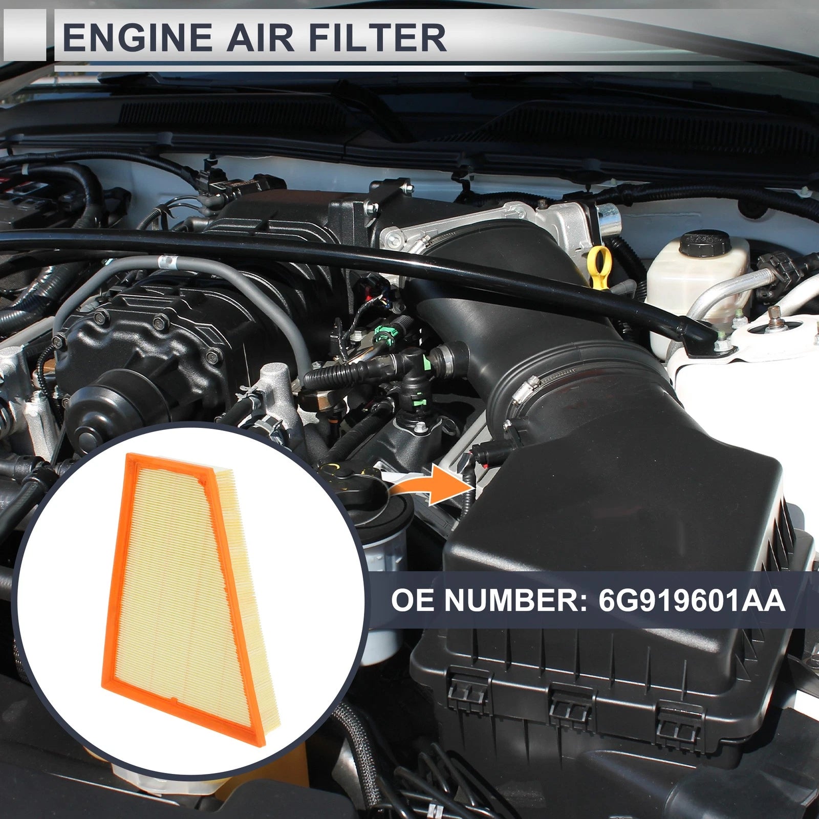 Engine Air Filter No. 6G919601AA/6G919601AB for Ford Mondeo IV (2007–2014)