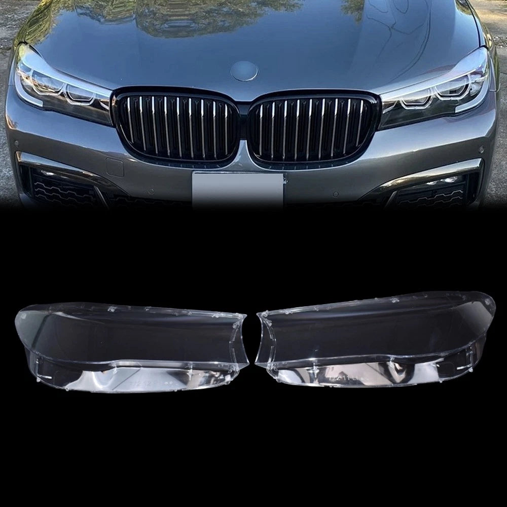 Headlight Lens Clear Cover for BMW 7 Series G11 G12 (2016–2019) A Pair