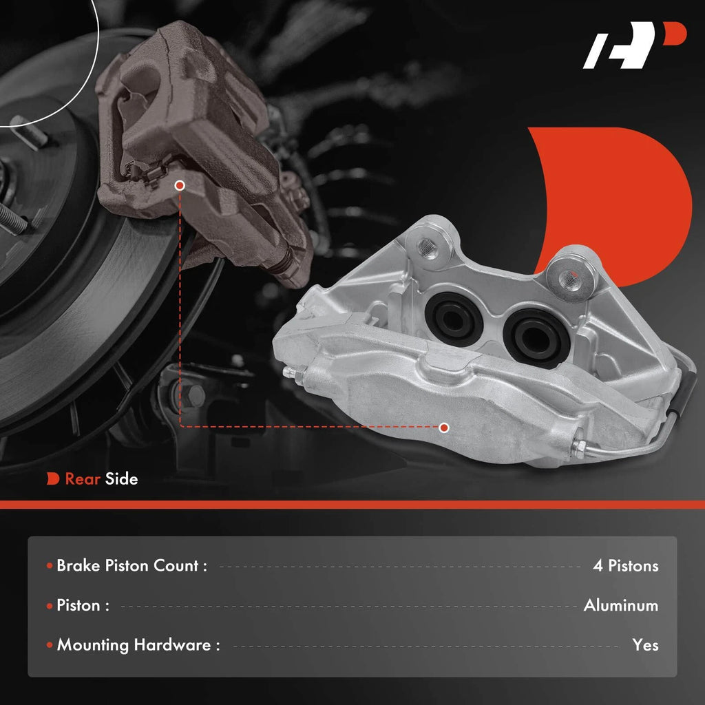 2X Rear Side Disc Brake Caliper for Jeep Grand Cherokee (2012-2017)
