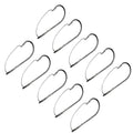 10pcs Weedless Barbed Fishing Hooks for Bass