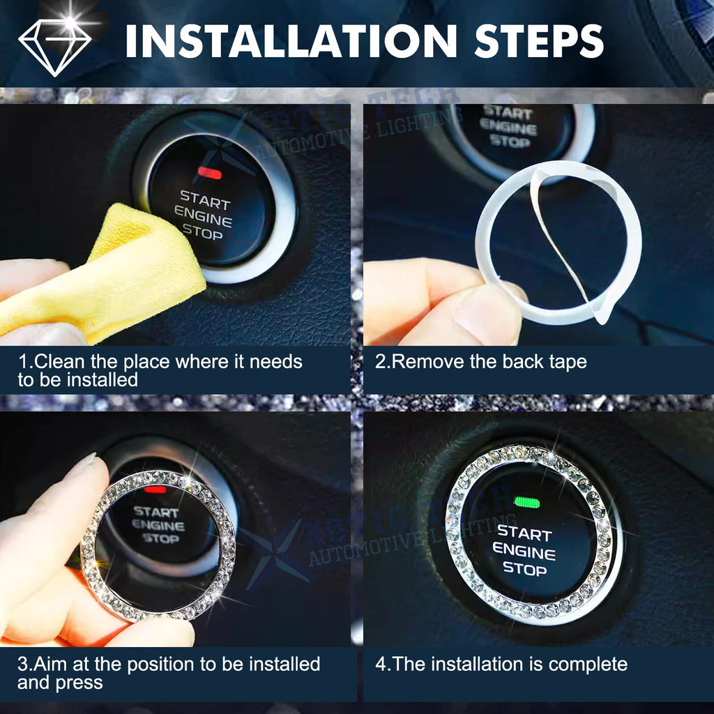 Decorative Start Switch Trim for Dodge Charger (2015-2023)