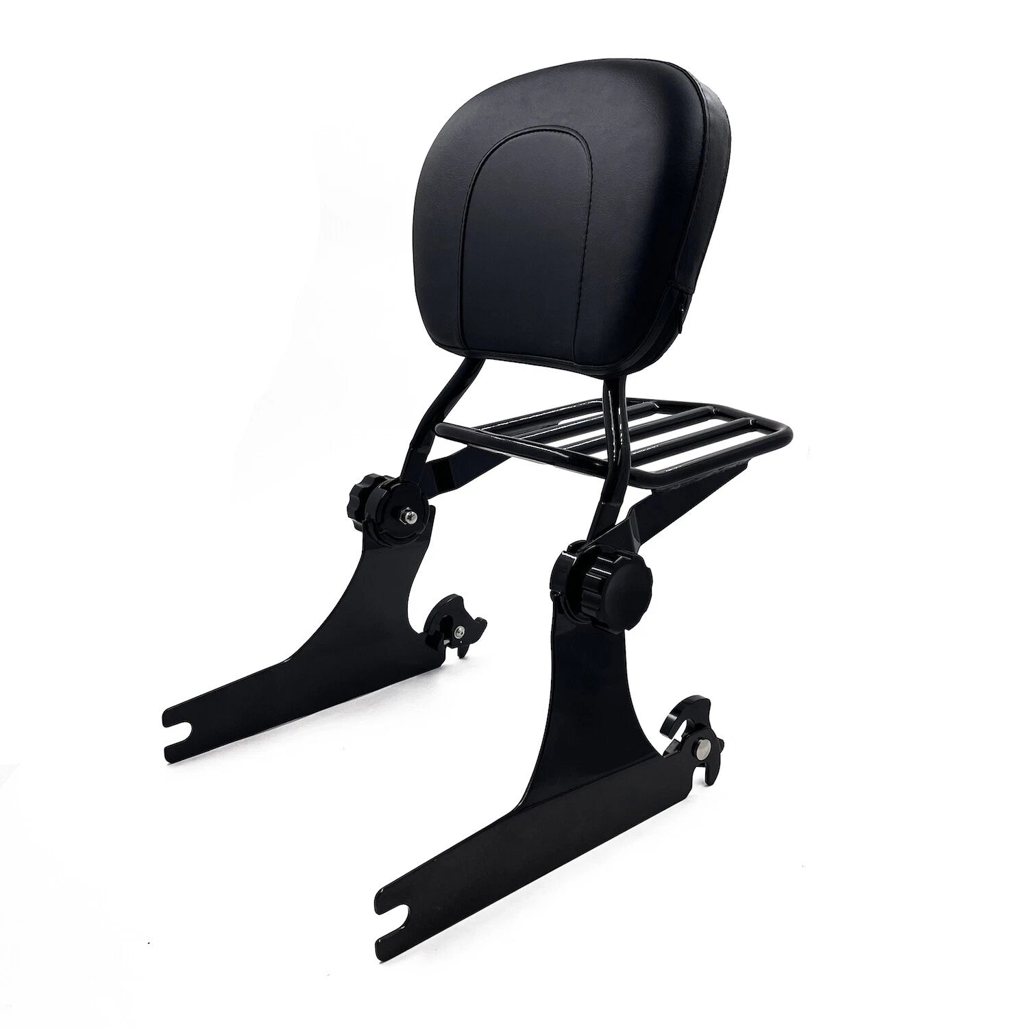 Adjustable Backrest Sissy Bar w/ Luggage Rack for Harley Dyna (2006–Present)