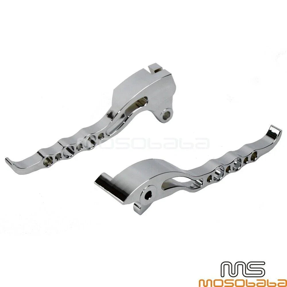 CNC Aluminum Brake Clutch Levers Chrome for Suzuki Boulevard M109R (2006-2017)