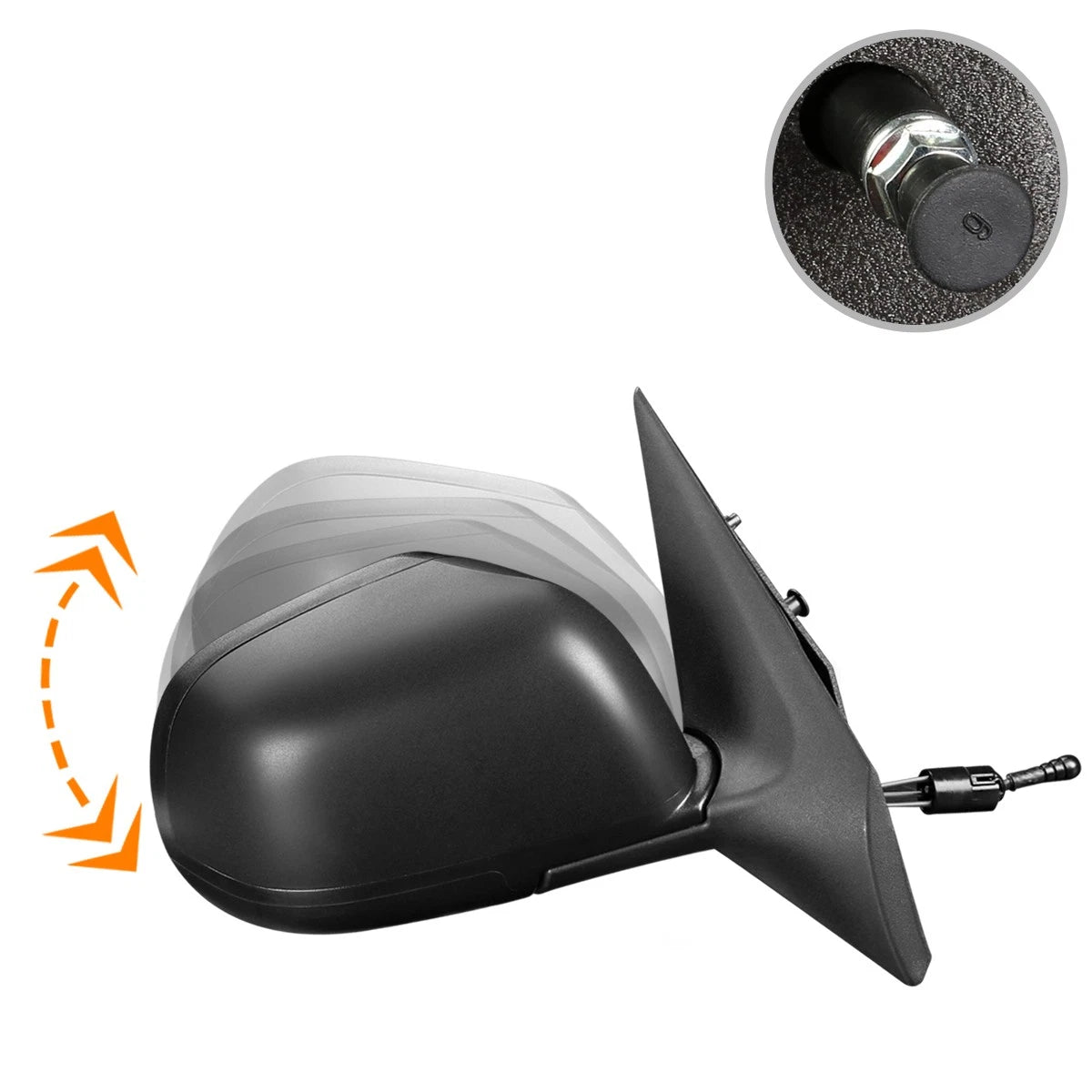 OE Style Manual Adjust Side Rear View Mirror for Nissan Versa (2012–2015)