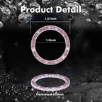 Shiny Pink Diamond Car Air Vent Headrest Hook for Universal (-)