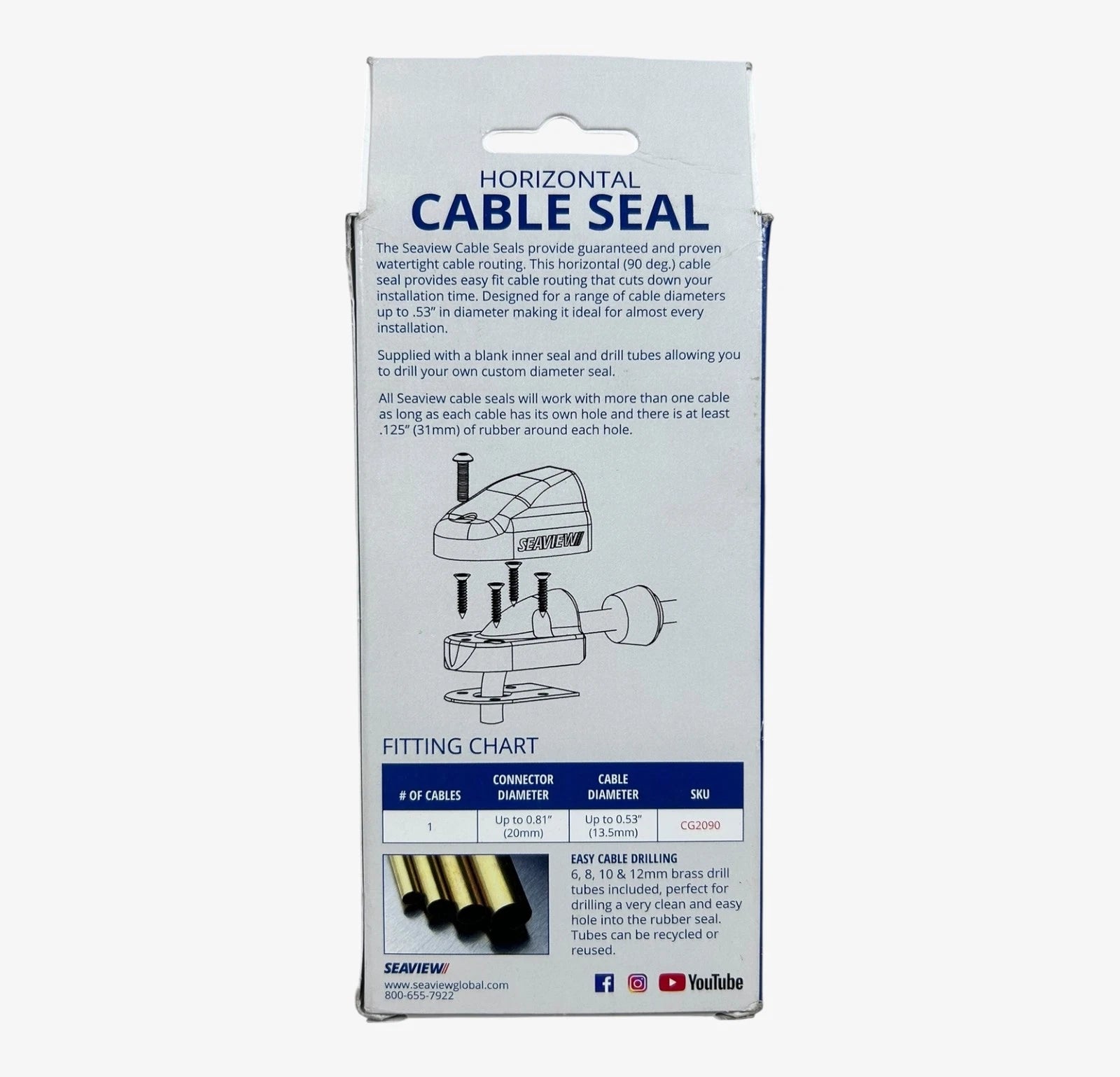 Horizontal Water Proof Cable Routing Seal 13.5mm for SeaView CG2090W