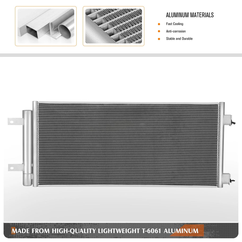 A/C Condenser for Chevy Cruze (2016–2018) OE Style Aluminum Replacement