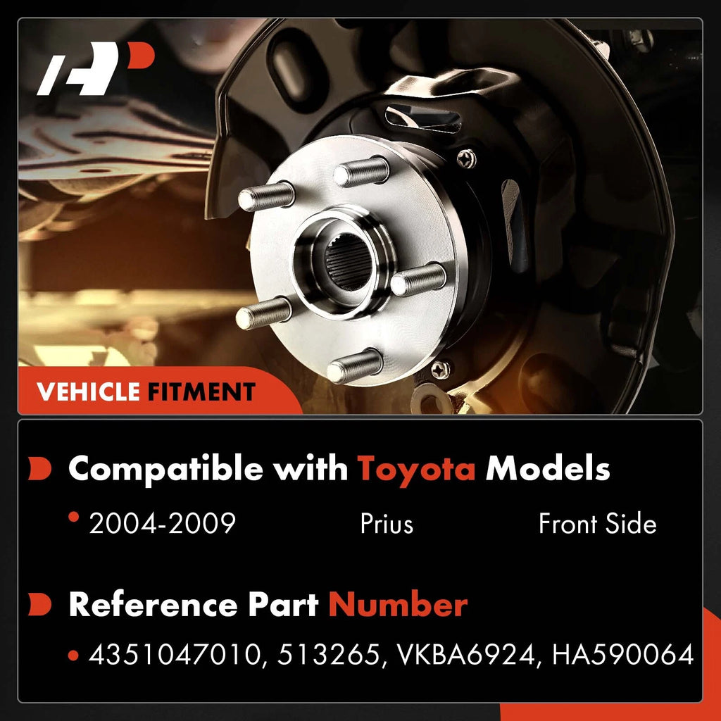 Front Wheel Hub & Bearing Assembly for Toyota Prius (2004-2009)