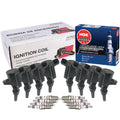 Set of 8 Ignition Coils & Spark Plugs for Ford Lincoln V8
