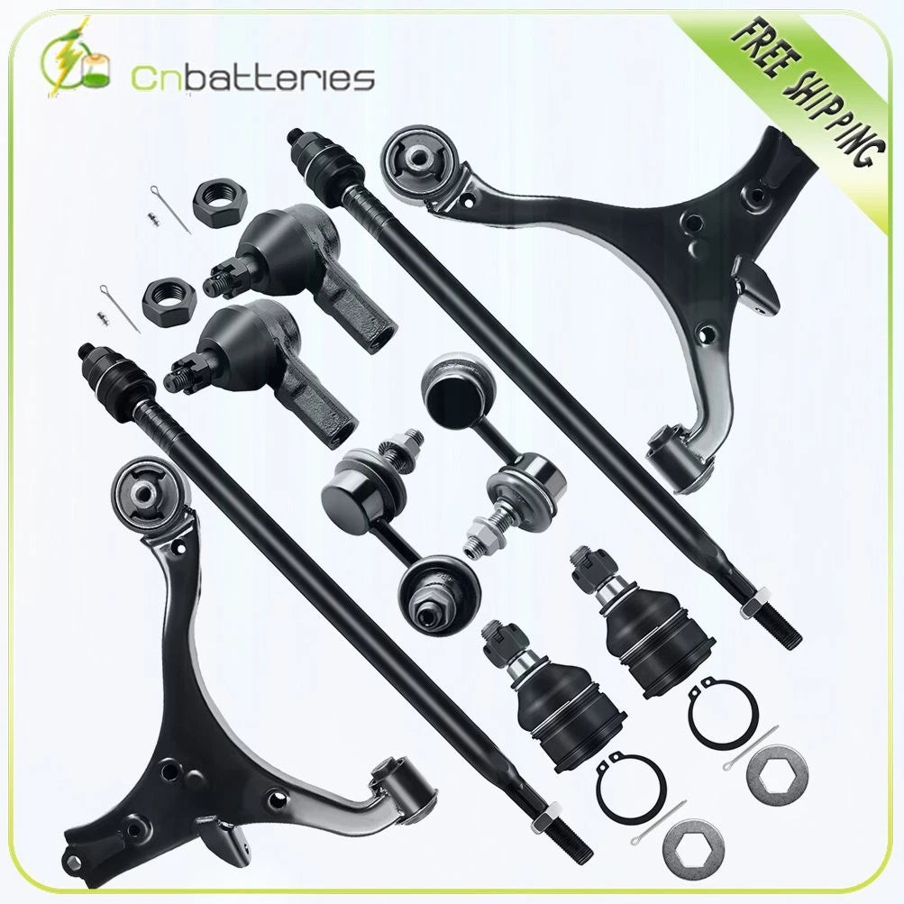 10pc Suspension Ball Joints Tie Rods Control Arms for Honda Civic/Acura EL (2001–2005)