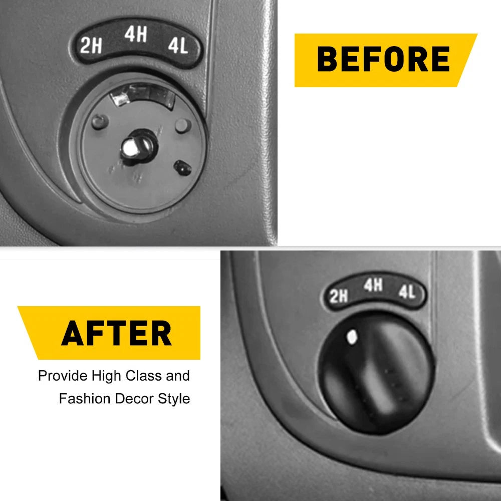 4WD Switch Dial Knob for Ford F-150 (1999-2004) Black
