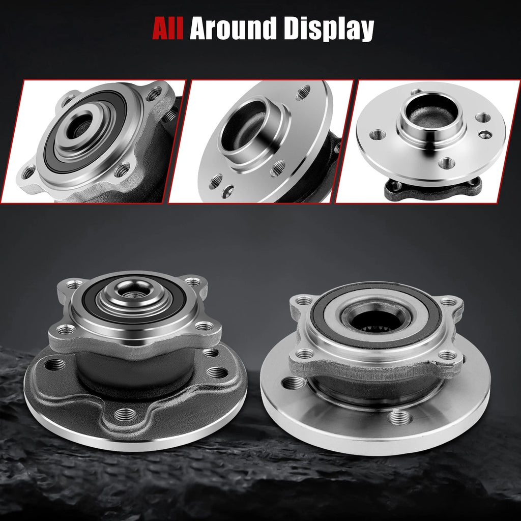Set of 4 Wheel Hub Bearing Assemblies for Mini Cooper (2007–2014)