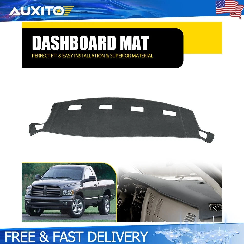 Dashboard Protection Mat for Dodge Ram Pickup (2002–2008) Gray Dash Cover Pad