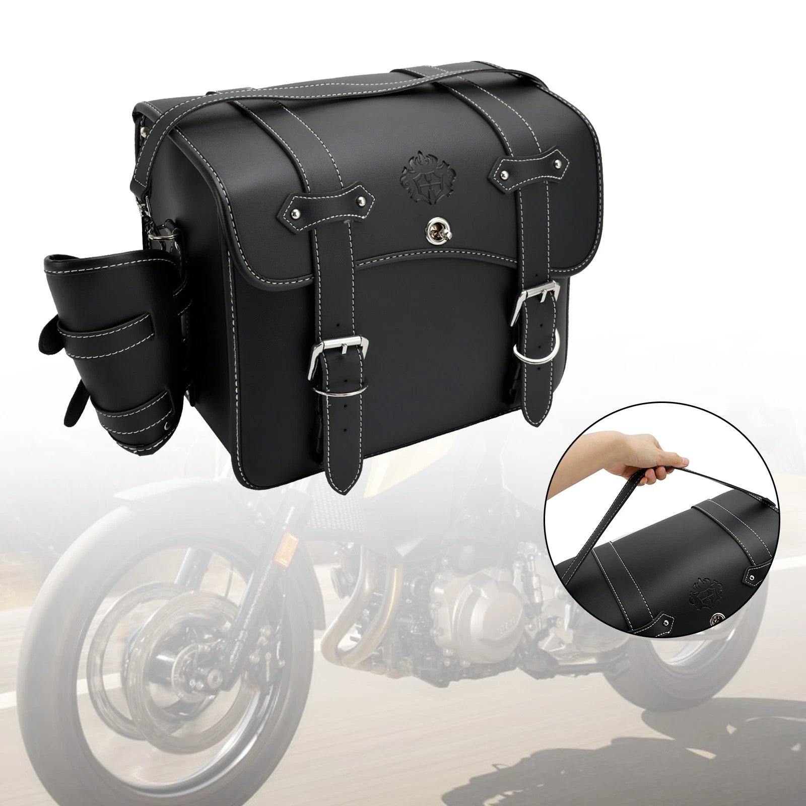 Saddlebag Tool Bag for Scooter Motorcycle (L-Size)