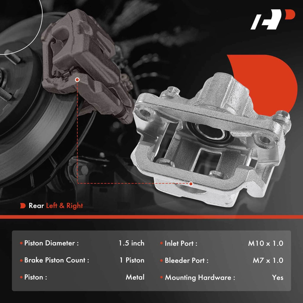 Pair Rear Disc Brake Calipers for Nissan Rogue (2014-2020)