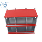 6 Compartment Metal Nest Box for Chicken (Galvanized Steel)