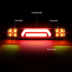 3D LED Bar Third Tail Brake Light for Ford Super Duty (1999–2016)
