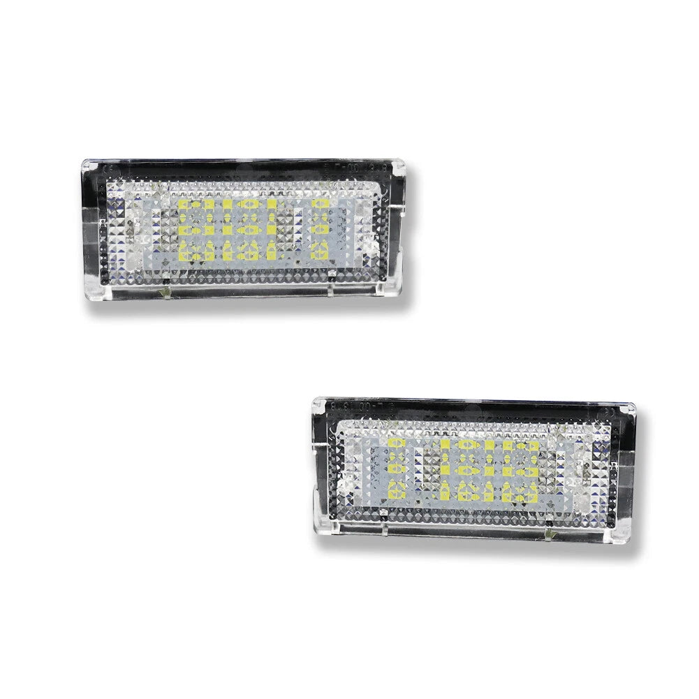 2X Full White LED License Plate Light Kit for BMW 320i 325i 330i (2006–2013)