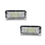 2X Full White LED License Plate Light Kit for BMW 320i 325i 330i (2006–2013)