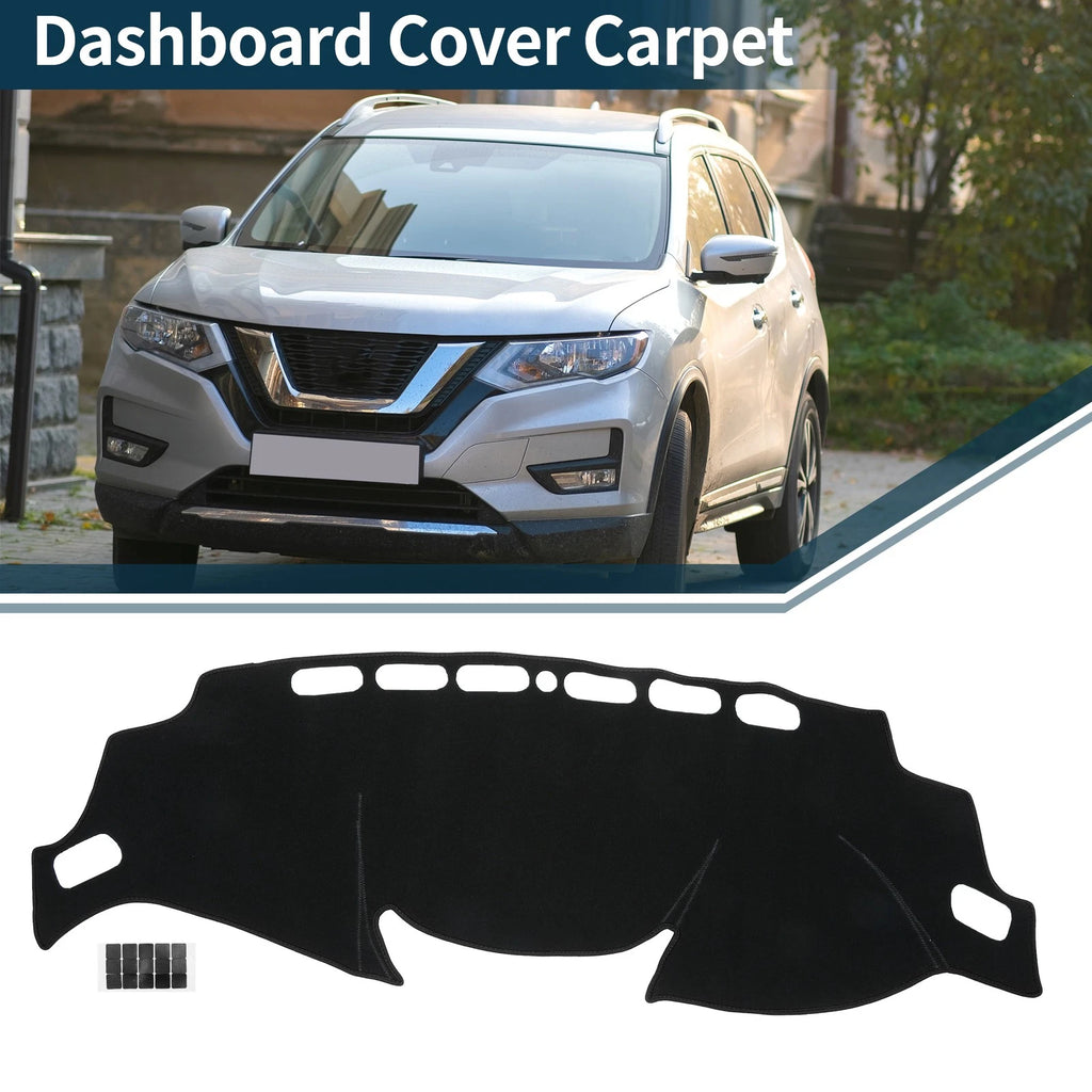 Dashboard Dash Cover Mat for Nissan X-Trail T32 (2013–2024) w/ Sticker Black