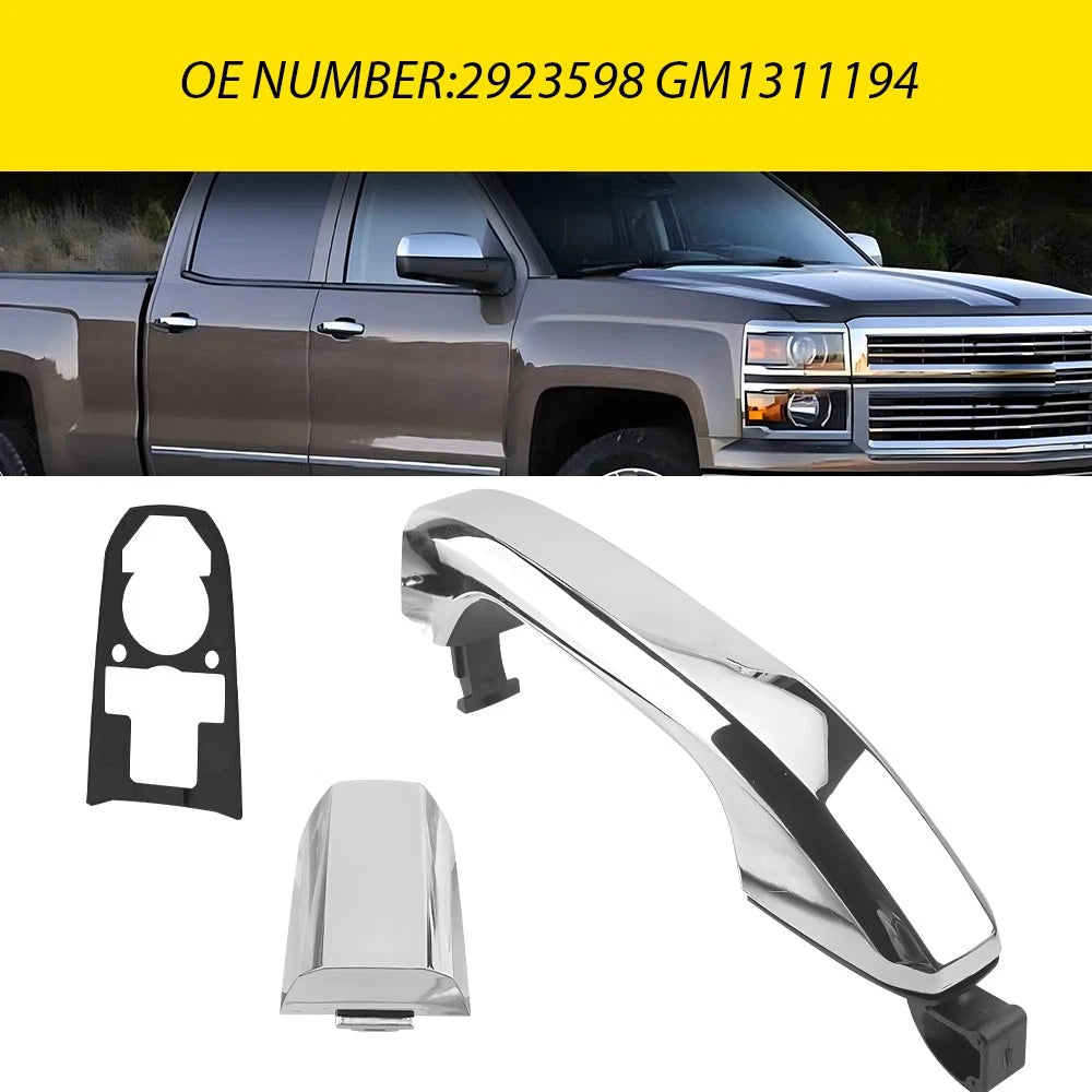 Exterior Door Handle for Chevrolet Silverado 1500 (2014–2022) Chrome Front Right