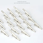 Set of 10 Screw Probe Test Clips Crocodile Clamps Stainless Steel