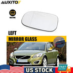 Left Driver Side Heated Mirror Glass for Volvo S60 V60 V70 C30 (2001–2018)
