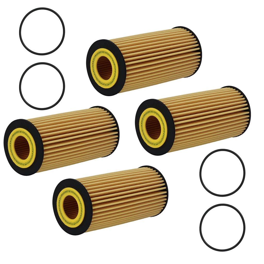 Set of 4 Oil Filters for Audi A3 A4 VW Golf Jetta (2006–2021)