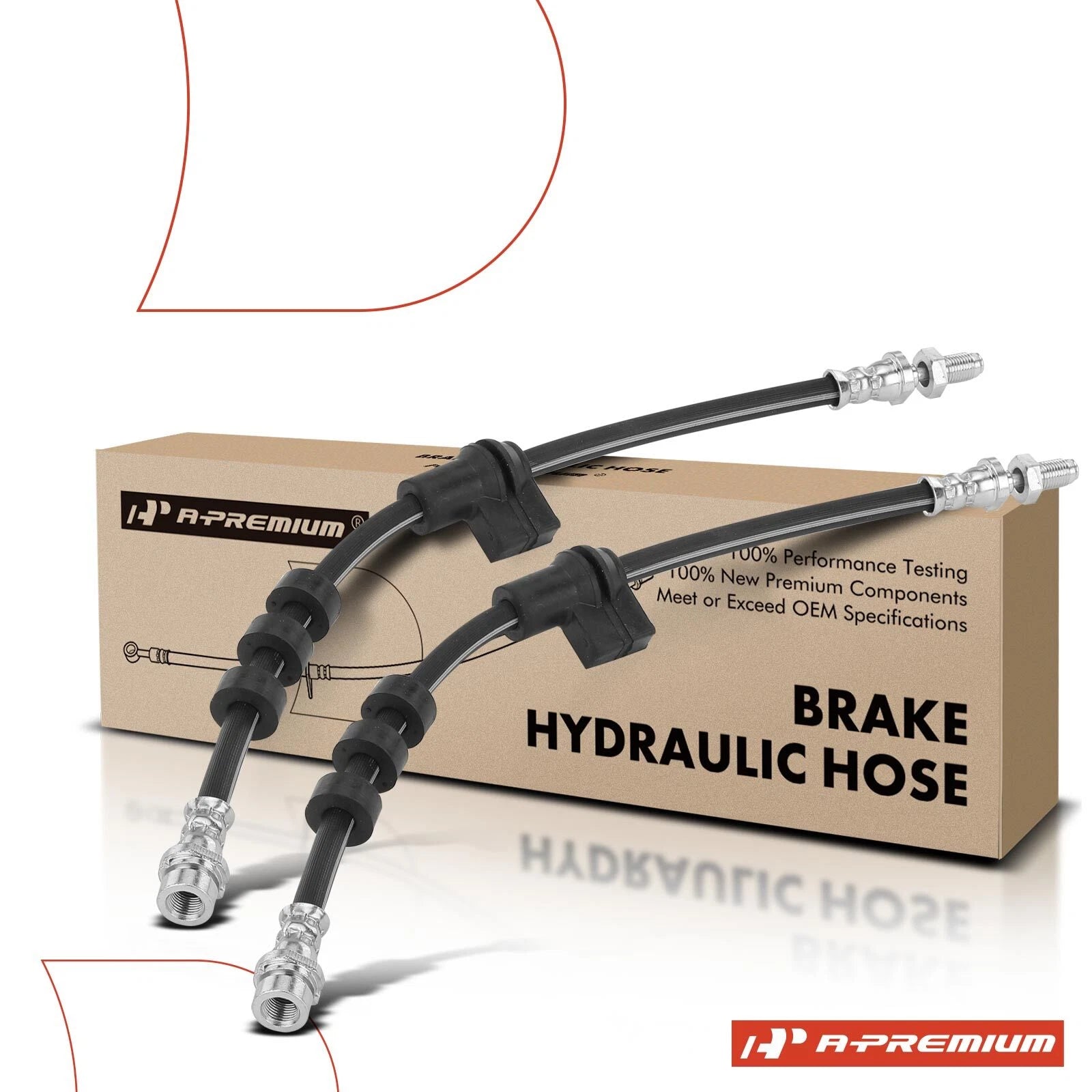 2X Front Brake Hydraulic Hose for Ford Focus (2005–2007)