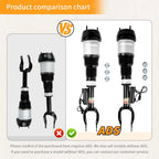 Pair Front Air Suspension Shock Struts w/ADS for Mercedes GL450 GLS550 (2013–2019)