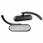 Pair of 8mm/10mm Motorcycle Handlebar Side Rearview Mirrors for Chopper Cruiser