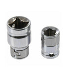 2X 3/8" 1/2" Drive Socket Adapters for Hexagon Screwdriver Bit Tool
