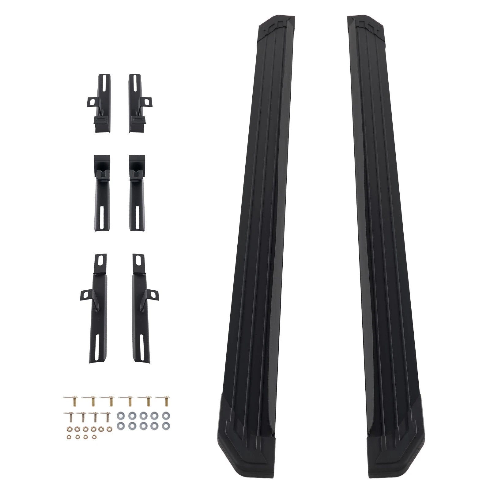 Set of 2 Black Aluminum Side Steps for Jeep Grand Cherokee (2011–2021)