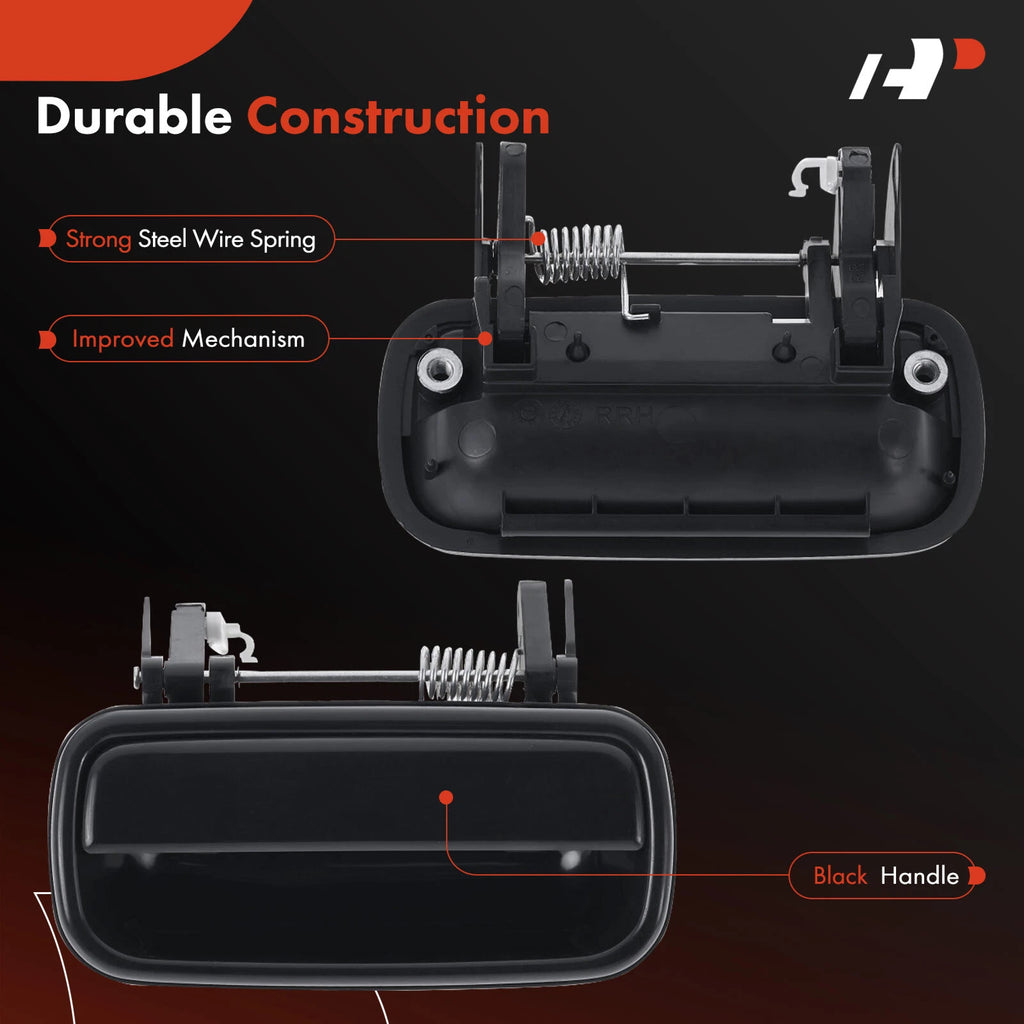 Rear Driver Smooth Exterior Door Handle for Toyota Tacoma (2001–2004)