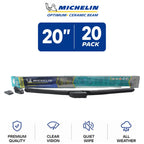Set of 2 Michelin Optimum+ Ceramic Beam Wiper Blades 20" for
