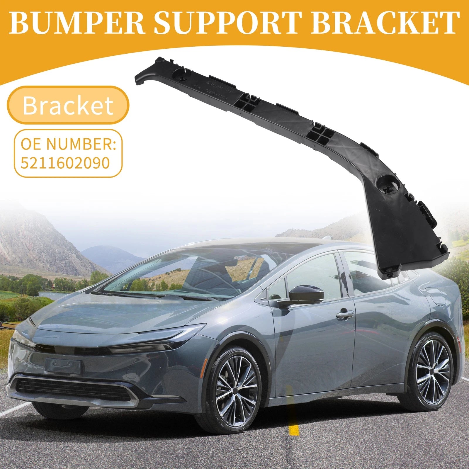 RH Side Rear Bumper Support Bracket for Toyota Prius (2004–2009)