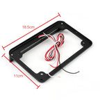 6" LED License Plate Frame with Tail Brake Light for Universal Motorcycle