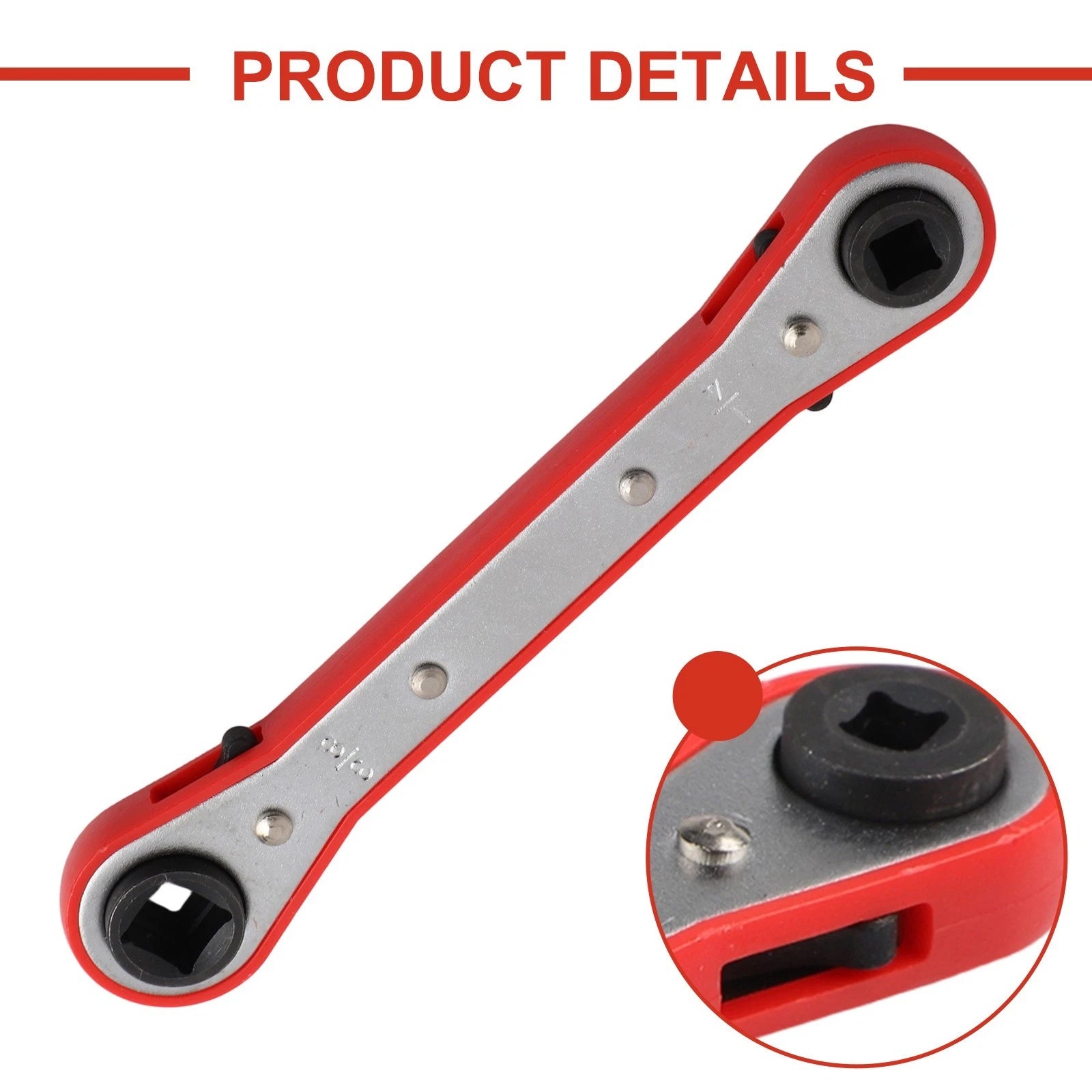 Carbon Steel Square Ratchet Wrench for Refrigeration Equipment
