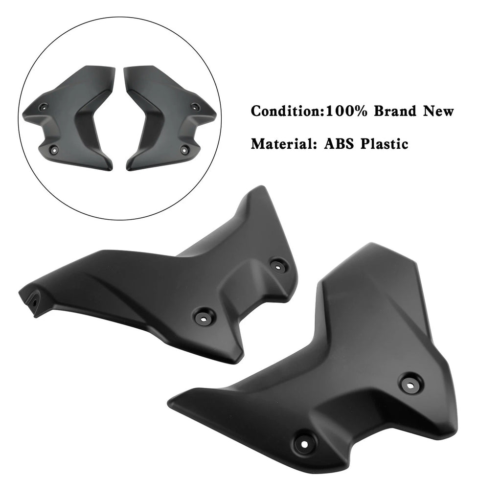 Side Frame Fairing Cowl Guards Radiator Cover for BMW R1250GS (2018–2023) Black
