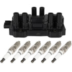 Set of 6 Ignition Coils & Spark Plugs for Chevy Impala Uplander Malibu (2000–2015)
