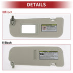 Left Sun Visor for Hyundai Veloster (2012) - Mirror No. 85210-2V330-TX