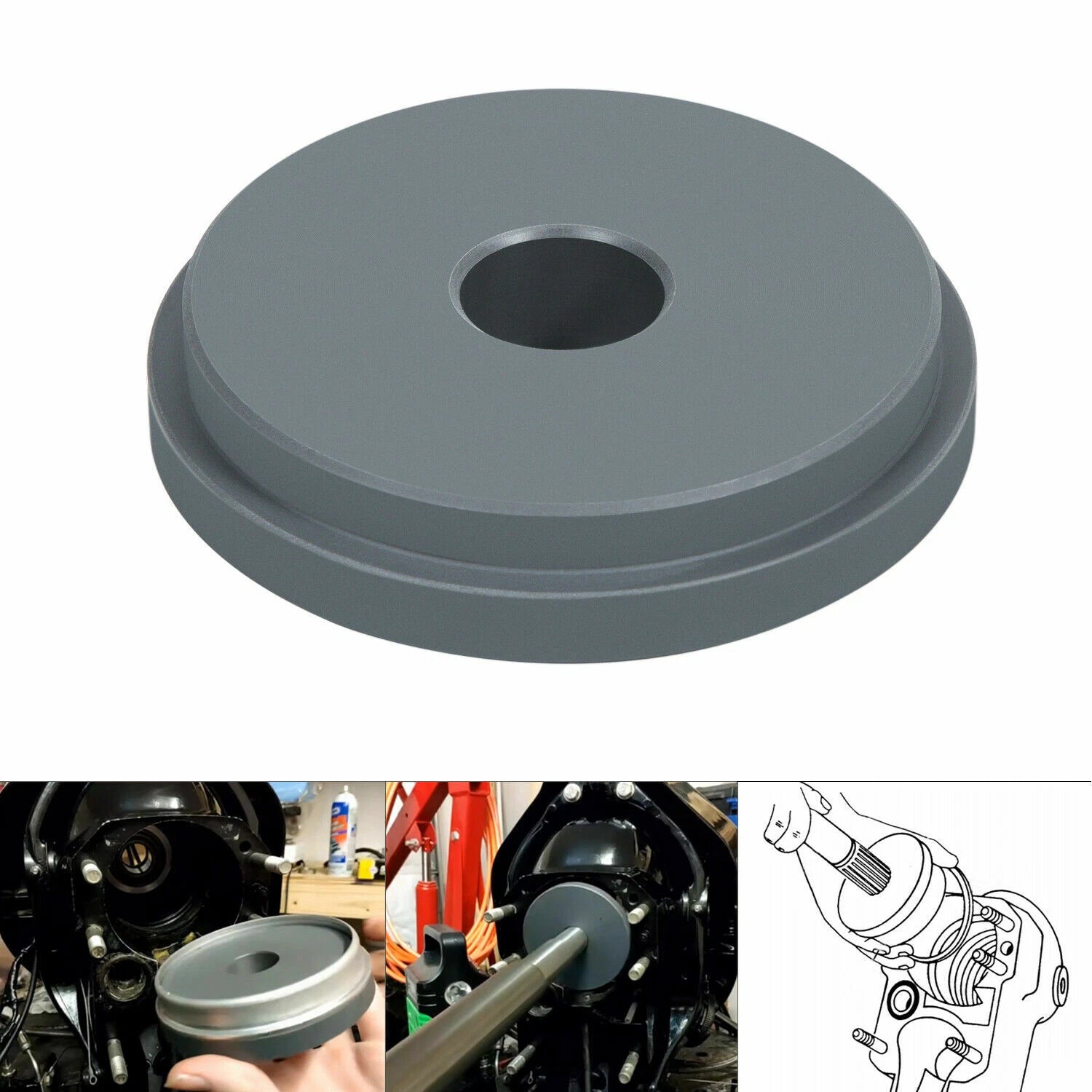 Bellow Retainer Ring Install Tool for Alpha Bravo (Replaces Mercruiser 91-818162)