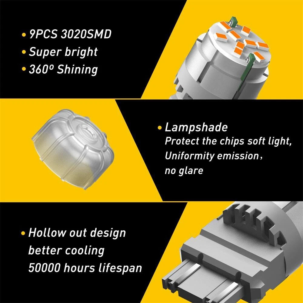 2X LED Turn Signal Parking Light Bulb for Make Model